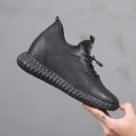 ElevatePro™ Men’s Genuine Leather Height Increasing Shoes | 8–10cm Hidden Lift Casual Sneakers by UNITYPUREMAX 2