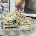 UNITYPUREMAX™ Gradient Gemstone Retro Washed Canvas Shoes for Women – Comfortable & Breathable Dirty Board Sneakers 2