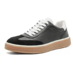 UNITYPUREMAX™ Men's Cowhide Height-Increase Casual Shoes — Minimalist Round-Toe Lace-Ups in Solid Leather 14