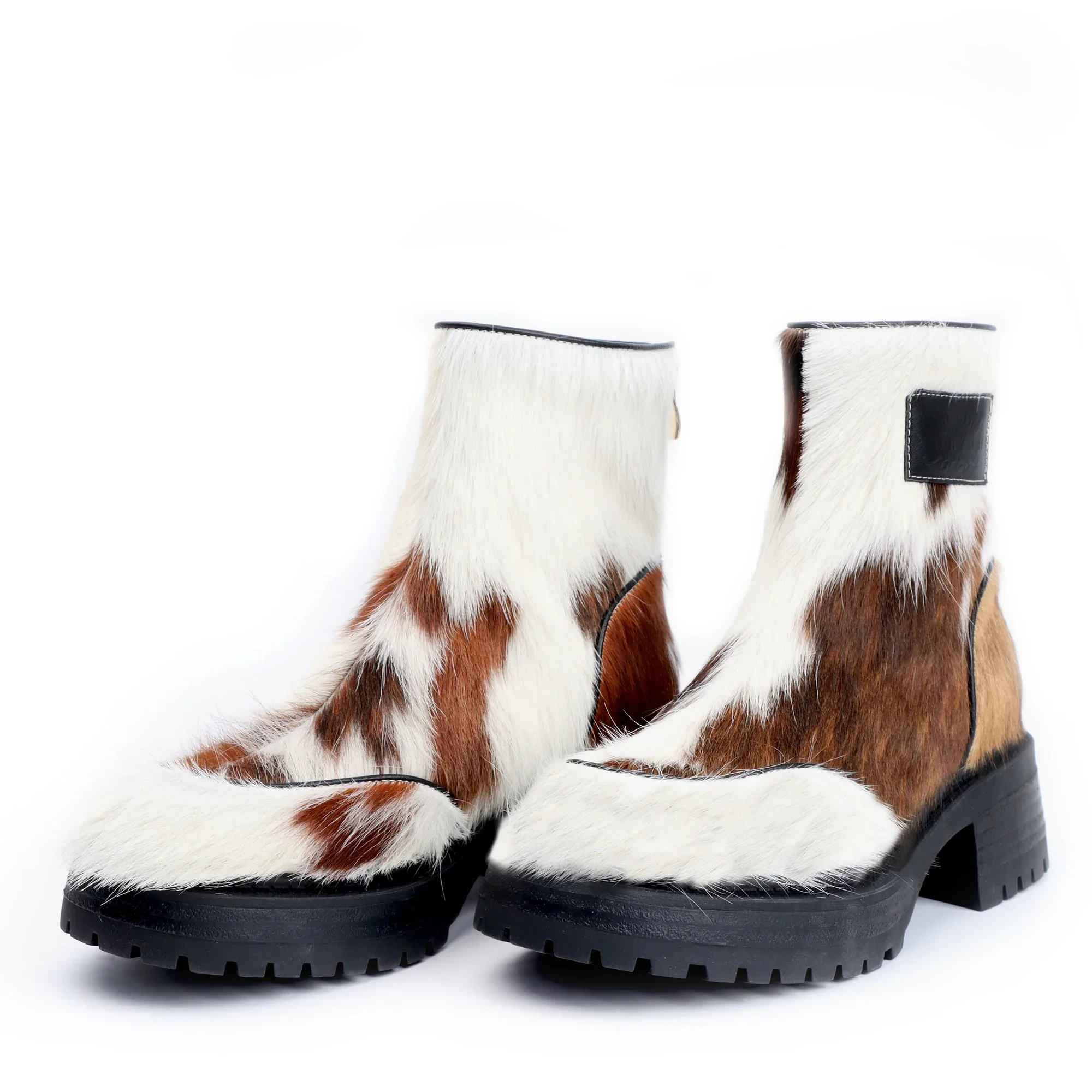 Chic Luxe™ Women’s Calf Hair Over-the-Knee Boots – Flat Platform Winter Fashion 1