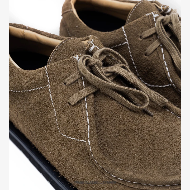 UNITYPUREMAX™ Genuine Leather Suede Square Toe Kangaroo Shoes – Unisex Retro Loafers 3