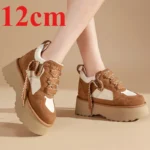 UNITYPUREMAX™ European 14cm Genuine Leather Platform Height Increasing Shoes for Women 3
