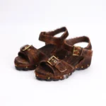 UnityPuremax™ Luxury Horsehair Flat Sandals for Women – Designer Leather Platform Sandalias de Mujer 3