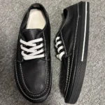 Men's Cowhide Business Work Shoes | British Style Black Office Loafers by UNITYPUREMAX™ 3