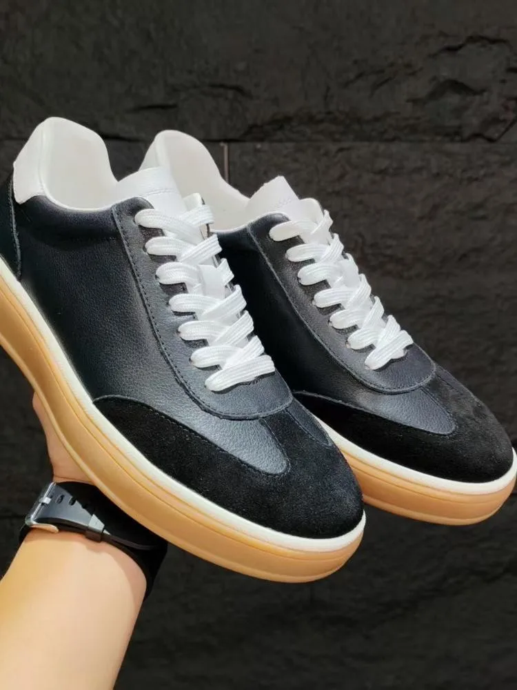 UNITYPUREMAX™ Men's Cowhide Height-Increase Casual Shoes — Minimalist Round-Toe Lace-Ups in Solid Leather 3