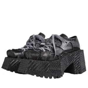 Genuine Leather Square Toe High Heels for Women | UNITYPUREMAX™ British Style Height-Increasing Shoes 1