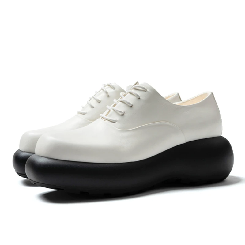 UNITYPUREMAX™ Future Spherical Sole Derby Shoes – Genuine Leather 6cm Height-Increasing Casual Shoes for Men 3