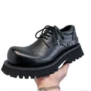 UNITYPUREMAX™ Italian Derby Leather Shoes for Men – Genuine Leather Thick-Soled British-Style Dress & Casual Shoes 1