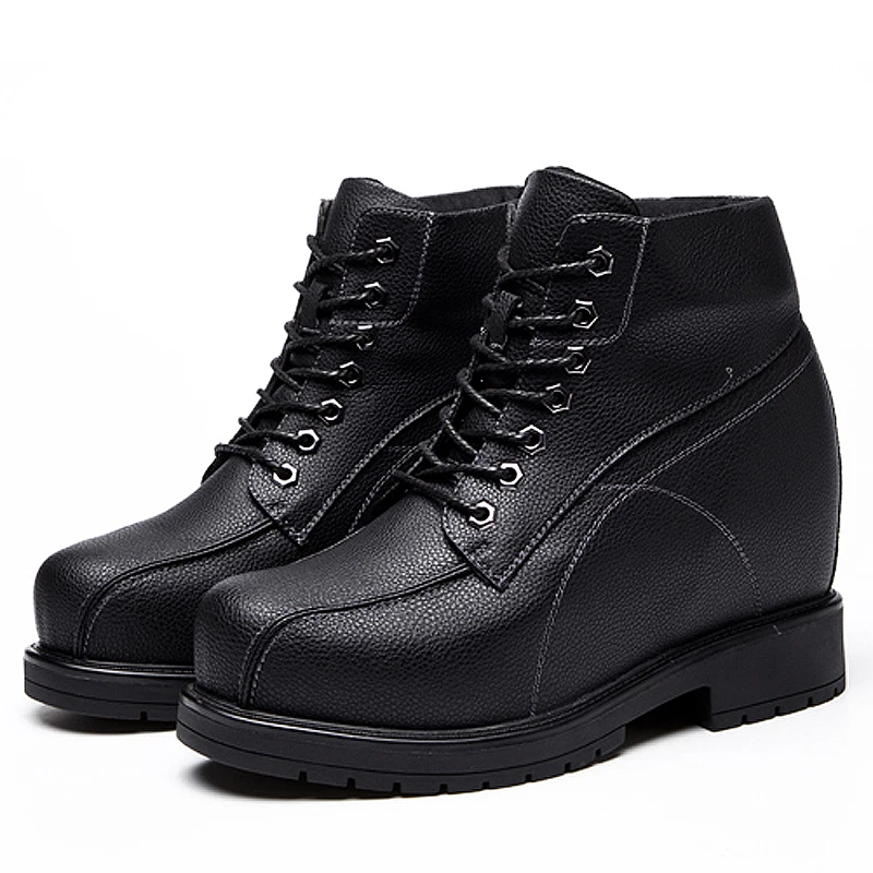 Men’s 15cm Height Increasing Elevator Boots | Genuine Leather Korean Style Casual Boots – UNITYPUREMAX 2