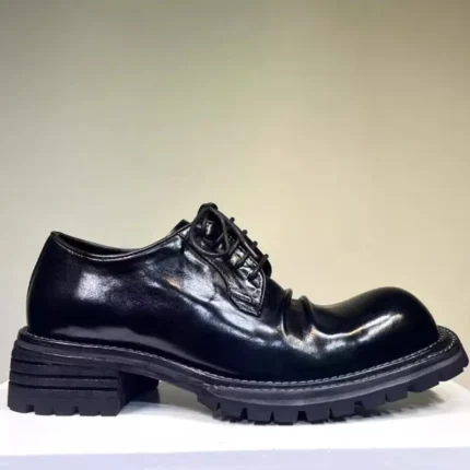 UNITYPUREMAX™ Horse Skin Goodyear Derby Shoes for Men – Goodyear Welt, Genuine Leather Sole, Breathable Spring/Autumn Casual Dress Shoes 2