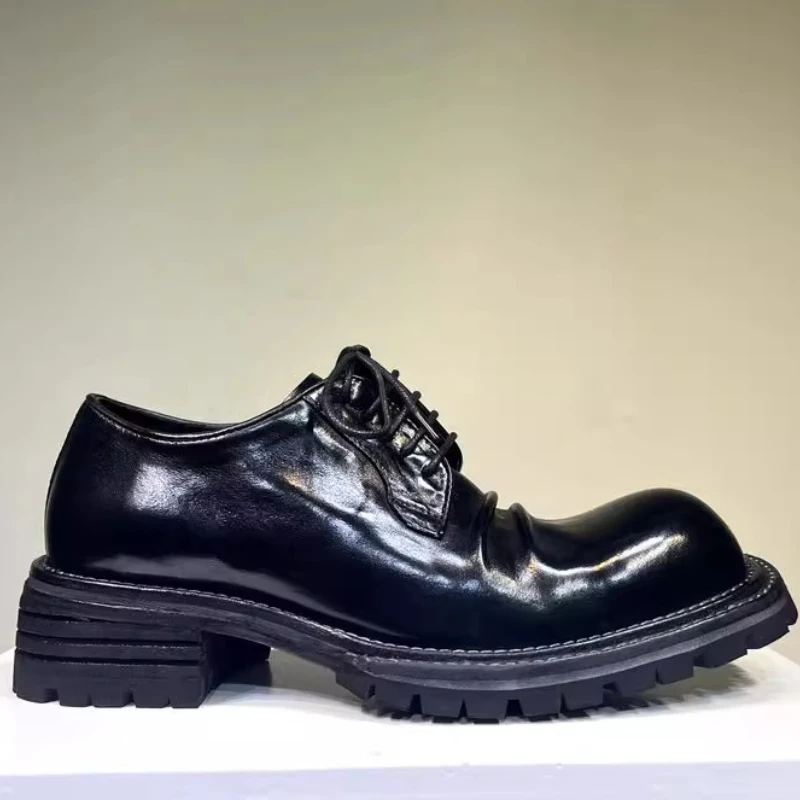 UNITYPUREMAX™ Horse Skin Goodyear Derby Shoes for Men – Goodyear Welt, Genuine Leather Sole, Breathable Spring/Autumn Casual Dress Shoes 2