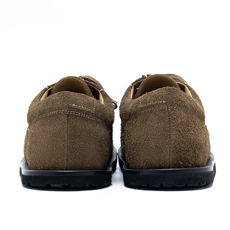 UNITYPUREMAX™ Genuine Leather Suede Square Toe Kangaroo Shoes – Unisex Retro Loafers 5
