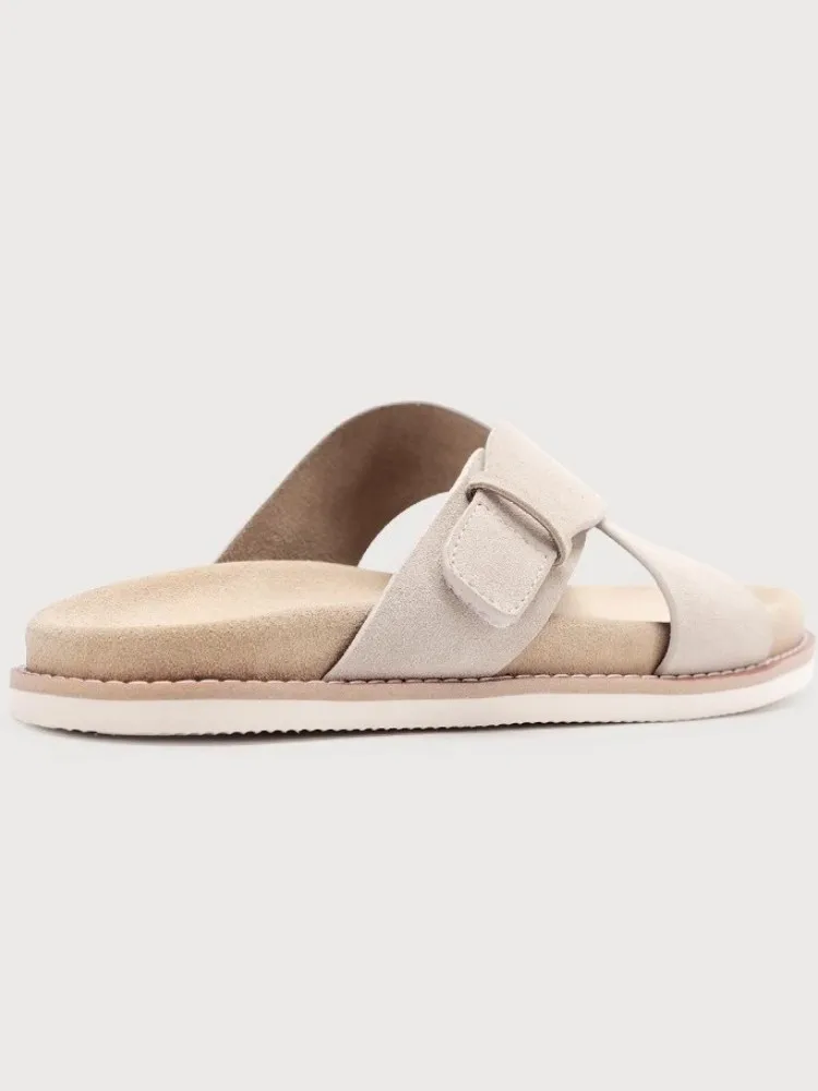 UNITYPUREMAX™ Men’s Genuine Cowhide Leather Open-Toe Buckle Sandals — Breathable Summer Flats for Daily Leisure & Beach Style 2