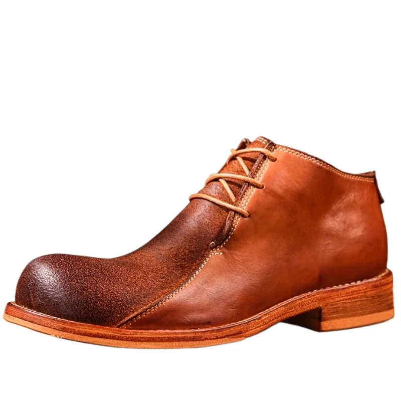UNITYPUREMAX™ Hand-Washed Cowhide Leather Sole Goodyear Shoes — British Retro Men’s Handmade Derby 1