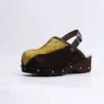 Boken Luxe™ Women’s Luxury Leather Cowhide Sandals – Height-Increasing Fur-Trimmed 3