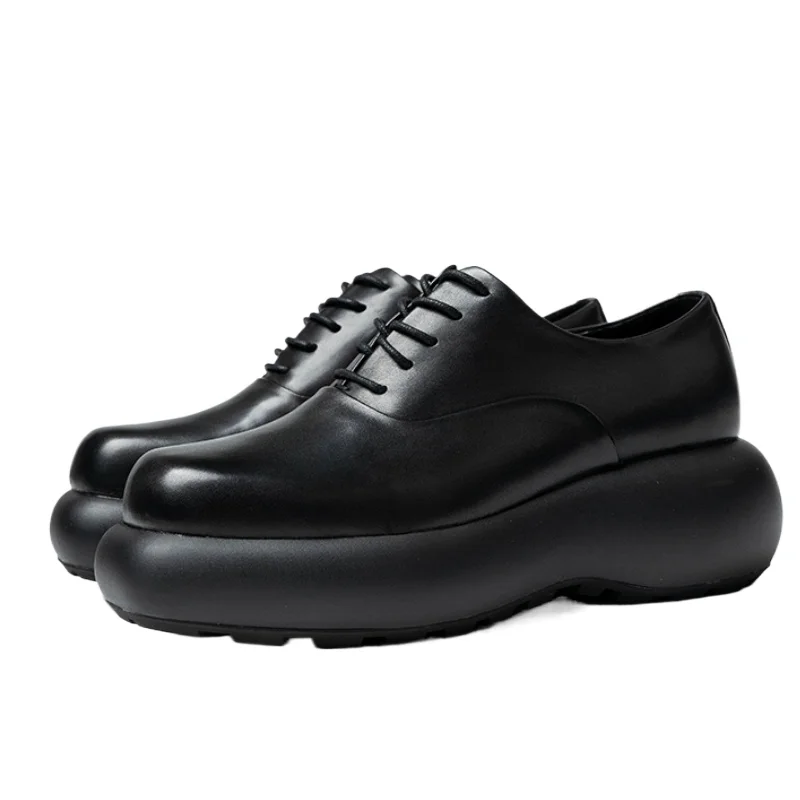 UNITYPUREMAX™ Future Spherical Sole Derby Shoes – Genuine Leather 6cm Height-Increasing Casual Shoes for Men 2
