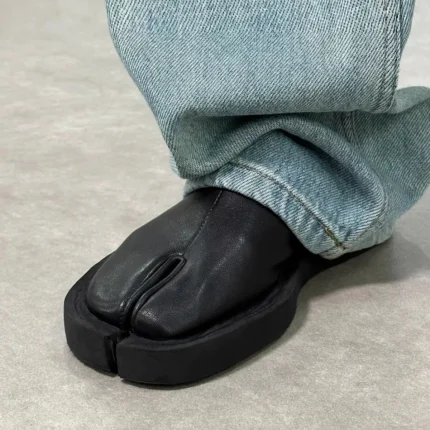 FormaEase™ Split-Toe Leather Mules – Minimalist Backless Casual Slippers | UNITYPUREMAX 2