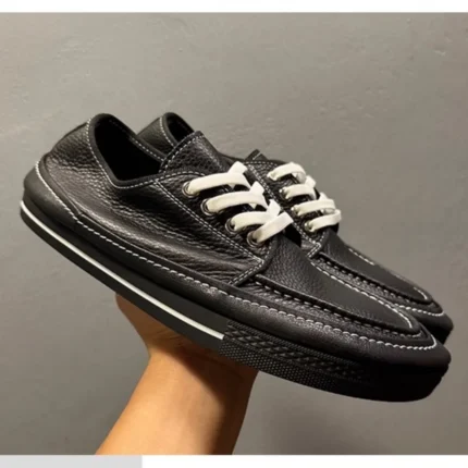Men's Cowhide Business Work Shoes | British Style Black Office Loafers by UNITYPUREMAX™ 2