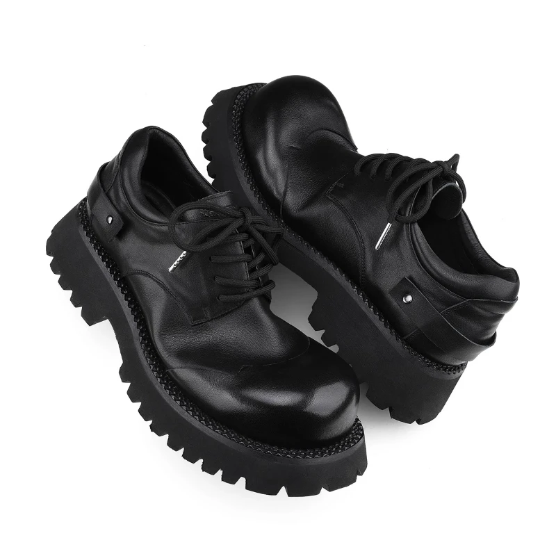 UNITYPUREMAX™ Italian Derby Leather Shoes for Men – Genuine Leather Thick-Soled British-Style Dress & Casual Shoes 3