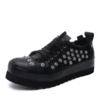 UNITYPUREMAX™ Unisex Canvas Art Rivet Sneakers Height Increasing Breathable Casual Shoes 4