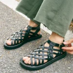 UNITYPUREMAX™ Italian Handmade Cowhide Gladiator Sandals – Men’s Luxury Woven Leather Vintage Summer Flats 6