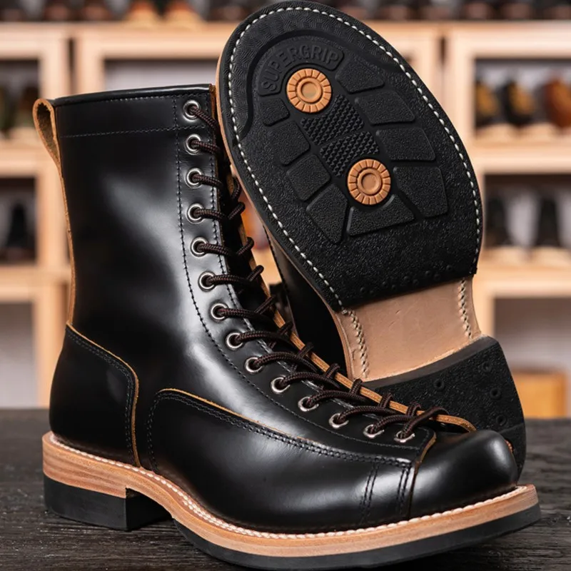 UNITYPUREMAX™ Waterproof Leather Ankle Boots – Unisex Breathable Motor & Work Boots 6