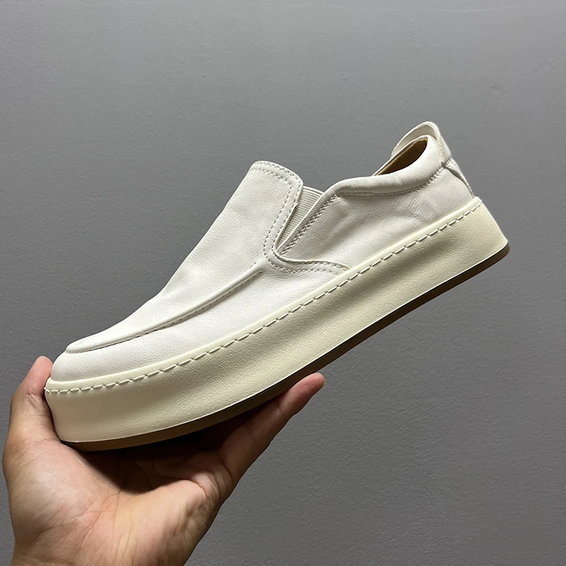 UNITYPUREMAX™ Men’s Luxury Leather Slip-On Sneakers – Genuine Cowhide Casual Sport Flats 4