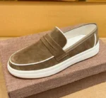 UNITYPUREMAX™ Men’s Cow Suede Slip-On Loafers – Designer Round-Toe Breathable Casual Work Flats 40