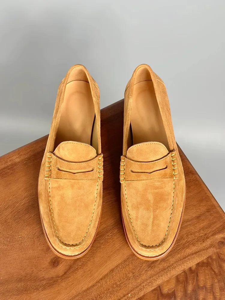 UNITYPUREMAX™ Men’s Slip-On Premium Cow Suede Loafers – Breathable Round-Toe Business & Wedding Dress Shoes 2