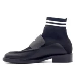 UNITYPUREMAX™ Men’s Stretch Knit Sock Boots – Pointed-Toe High-Top Leather Hybrid Business & Casual Boots 1