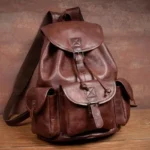 UNITYPUREMAX™ Handmade Vegetable-Tanned Cowhide Backpack – Unisex Vintage Leather Laptop & Travel Bag 4