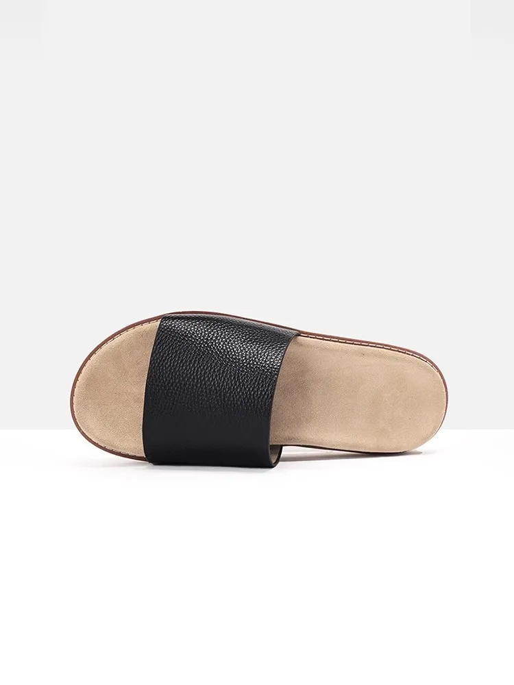 UNITYPUREMAX™ Men’s Genuine Leather Summer Sandals – Breathable Non-Slip Open-Toe Daily Flat Shoes 5