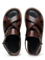UNITYPUREMAX™ Men’s Vintage Cowhide Gladiator Sandals – Handmade Cross-Strap Open-Toe Beach Flats 3
