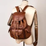 UNITYPUREMAX™ Handmade Vegetable-Tanned Cowhide Backpack – Unisex Vintage Leather Laptop & Travel Bag 6