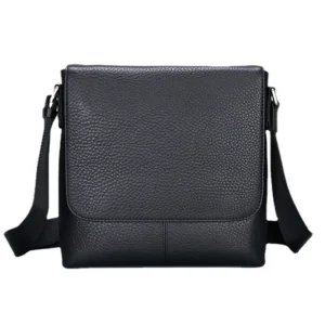 UNITYPUREMAX™ Casual Business Cowhide Messenger Bag – Genuine Leather Simple Crossbody Shoulder Bag for Men 1