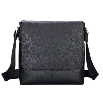 UNITYPUREMAX™ Casual Business Cowhide Messenger Bag – Genuine Leather Simple Crossbody Shoulder Bag for Men 1