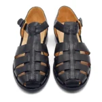 UNITYPUREMAX™ Men’s Handmade Gladiator Sandals – Genuine Leather Vintage Buckle Strap Summer Flats 4
