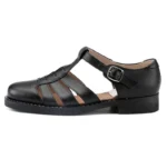 UNITYPUREMAX™ Men’s Genuine Leather Buckle Sandals – Handmade Summer Hollow Round-Toe Formal Leisure Shoes (Size 35–48) 9