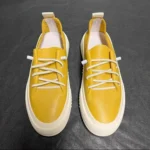 UNITYPUREMAX™ Men’s Genuine Leather Slip On Skateboard Sneakers – Thick Platform Casual Loafers for Everyday Comfort 13