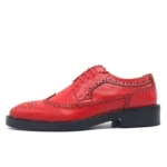 UNITYPUREMAX™ Men’s Genuine Leather Wingtip Dress Shoes – Luxury Red Embroidery Brogue Wedding & Formal Footwear 2