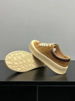 UNITYPUREMAX™ Men’s Cow Suede Leather Platform Sneakers – Retro Lace-Up Breathable Brown Casual Shoes 5