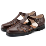 UNITYPUREMAX™ Men’s Genuine Leather Buckle Sandals – Handmade Summer Hollow Round-Toe Formal Leisure Shoes (Size 35–48) 2