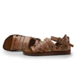UNITYPUREMAX™ Handmade 100% Cowhide Gladiator Sandals – Men’s British Retro Open-Toe Leather Flats 12