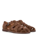 UNITYPUREMAX™ Men’s Retro Cowhide Buckle Sandals – Breathable Summer Beach Shoes 3