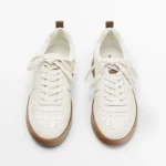 UNITYPUREMAX™ Women’s Genuine Leather Patchwork German Trainer Sneakers – Comfortable Daily Walking & Commuter Shoes 6