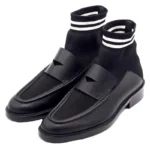 UNITYPUREMAX™ Men’s Stretch Knit Sock Boots – Pointed-Toe High-Top Leather Hybrid Business & Casual Boots 5