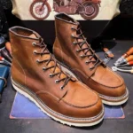 UNITYPUREMAX™ American Retro Genuine Leather Workwear Boots – High-Top Motorcycle Lace-Up Desert Ankle Shoes for Men 3