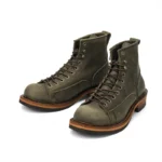 UNITYPUREMAX™ Men’s Cowhide High-Top Hiking Boots – Thick-Soled British Trekking & Motorcycle Walking Shoes 6