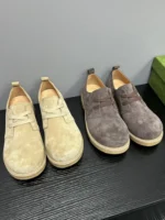 UNITYPUREMAX™ Men’s Cow Suede Platform Derby Shoes – Genuine Leather Height-Increase Lace-Up Dress Shoes 5