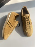 UNITYPUREMAX™ Women’s Cowhide Suede Sneakers – Thick-Soled Lace-Up Patchwork Comfort Shoes 5